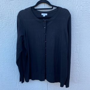 Black Button Down Cardigan